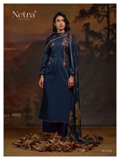 Jiya Netra Premium Cotton Pant Style Suits Exporter India