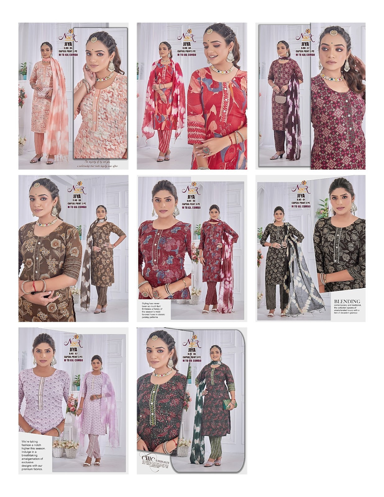 Jiya Noor Capsule Readymade Pant Style Suits Manufacturer Gujarat