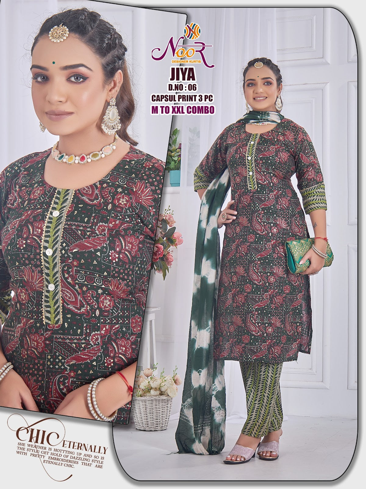 Jiya Noor Capsule Readymade Pant Style Suits Manufacturer Gujarat