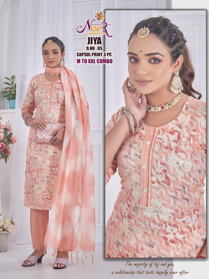 Jiya Noor Capsule Readymade Pant Style Suits Manufacturer Gujarat