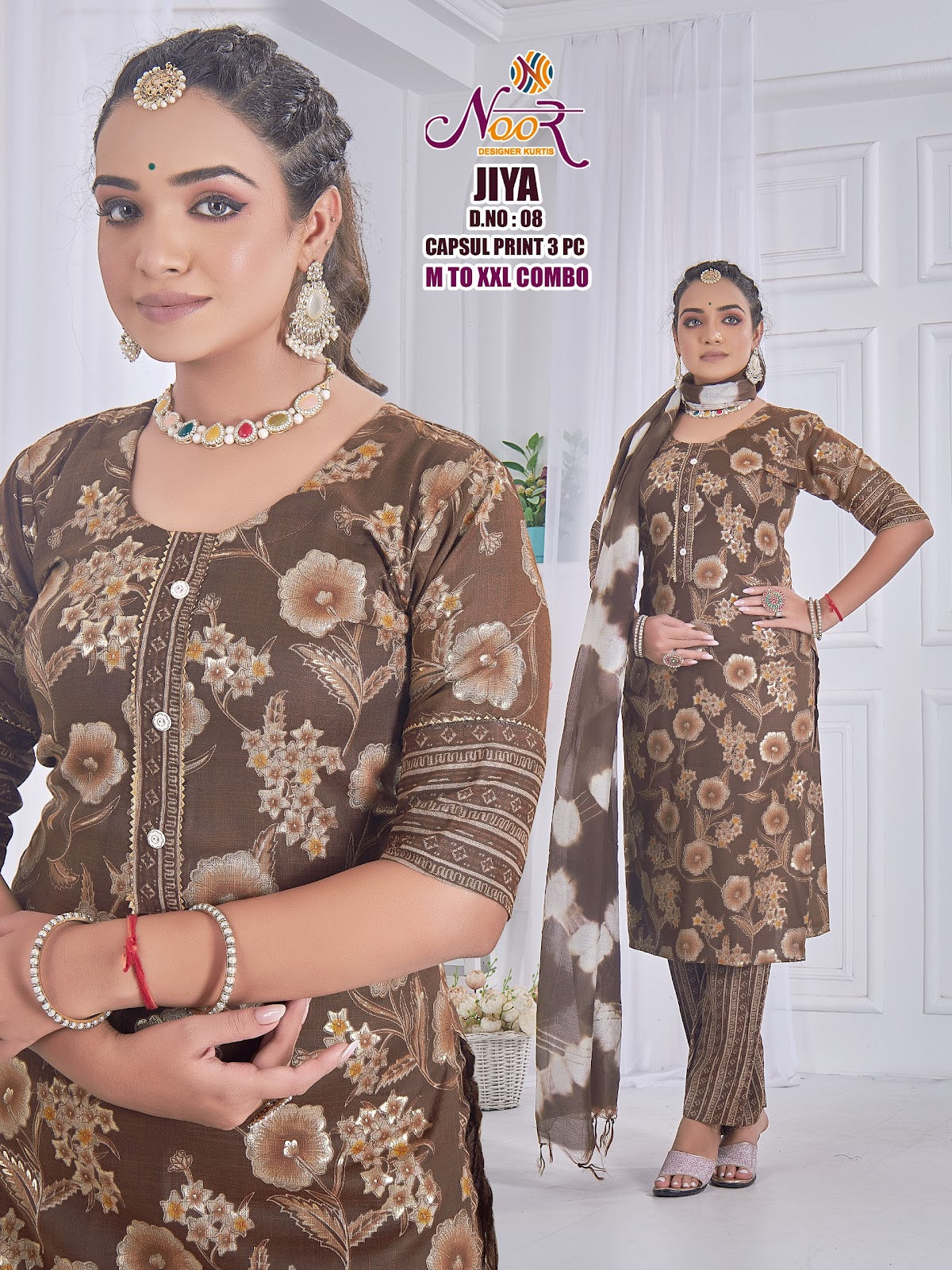 Jiya Noor Capsule Readymade Pant Style Suits Manufacturer Gujarat
