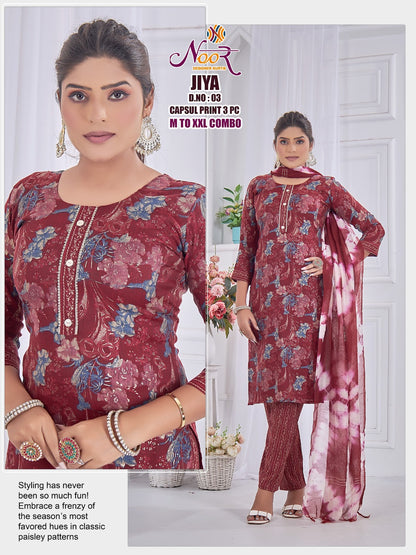 Jiya Noor Capsule Readymade Pant Style Suits Manufacturer Gujarat