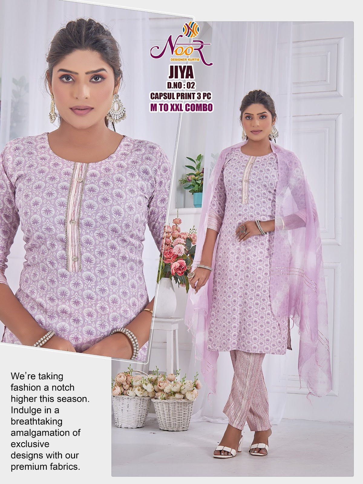 Jiya Noor Capsule Readymade Pant Style Suits Manufacturer Gujarat