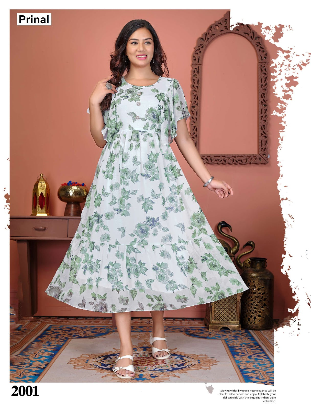 Jiya Prinal Georgette Anarkali Kurtis Wholesaler India
