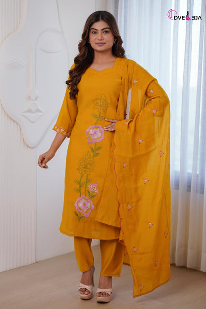 Jiya Series Dveeja Fashion Chanderi Readymade Pant Style Suits Supplier India