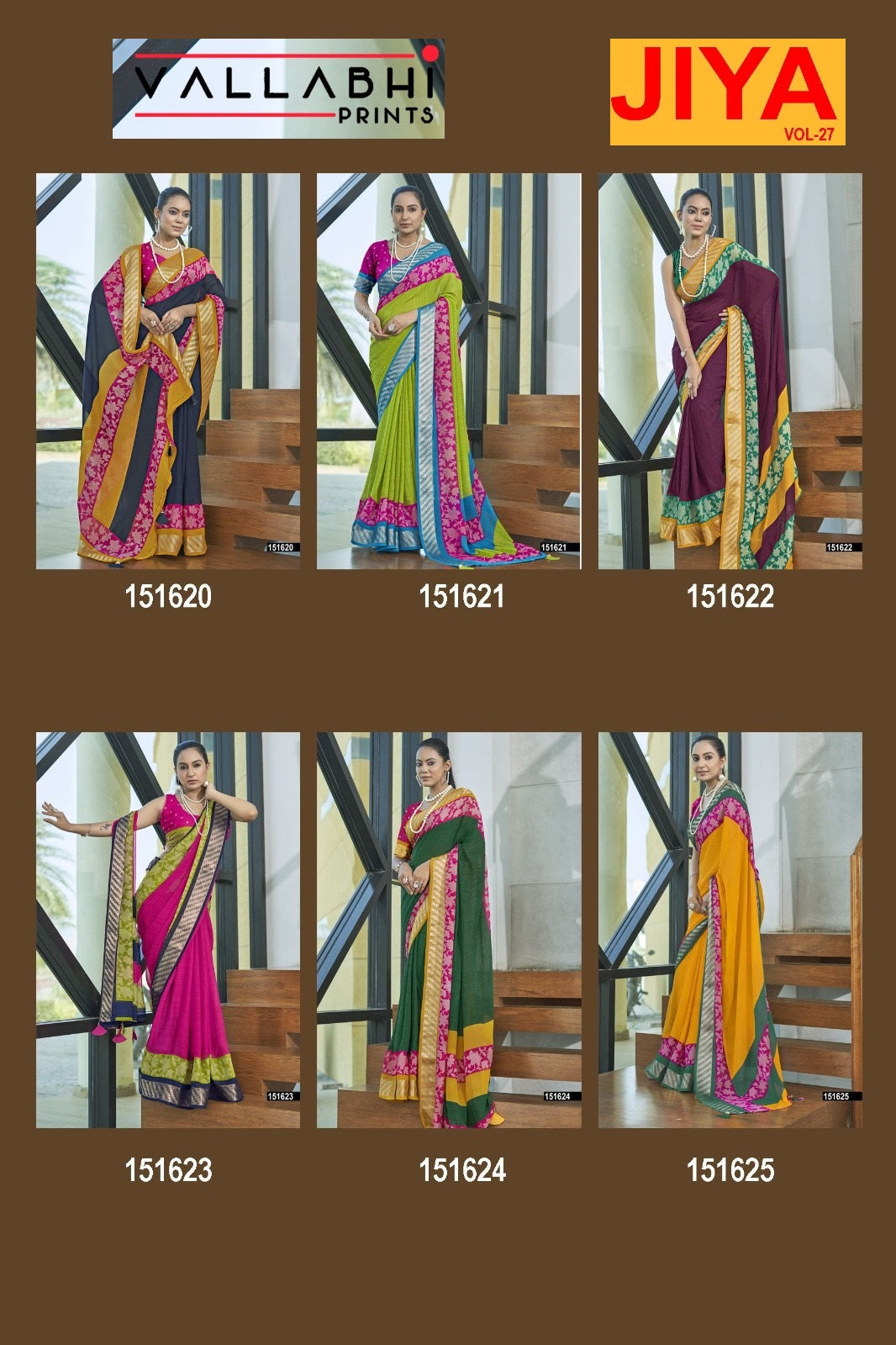 Jiya Vol 27 Vallabhi Prints Georgette Sarees Exporter Gujarat