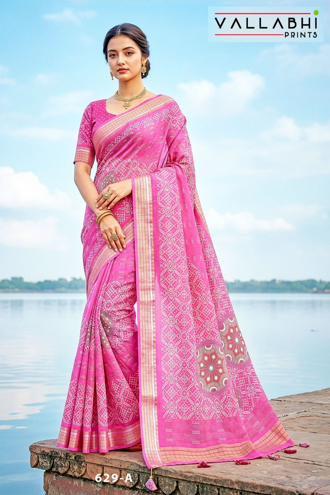 Jiya Vol 41 Vallabhi Prints Moss Sarees Exporter