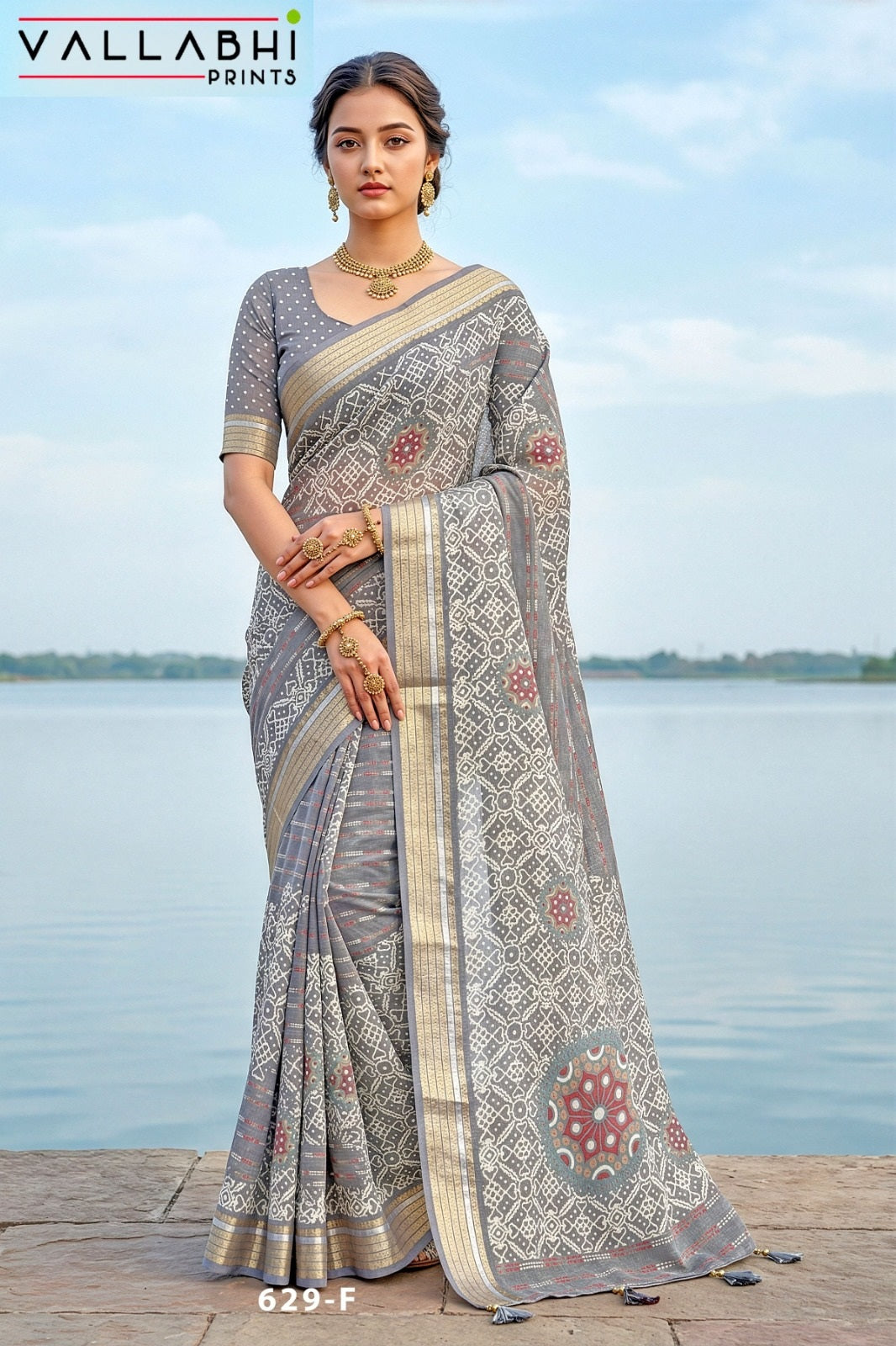 Jiya Vol 41 Vallabhi Prints Moss Sarees Exporter