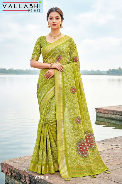 Jiya Vol 41 Vallabhi Prints Moss Sarees Exporter