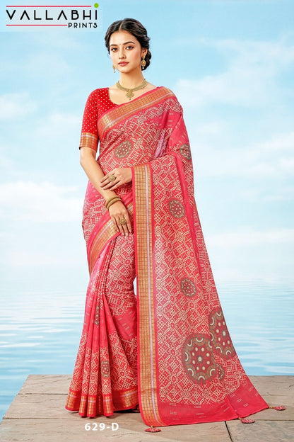 Jiya Vol 41 Vallabhi Prints Moss Sarees Exporter
