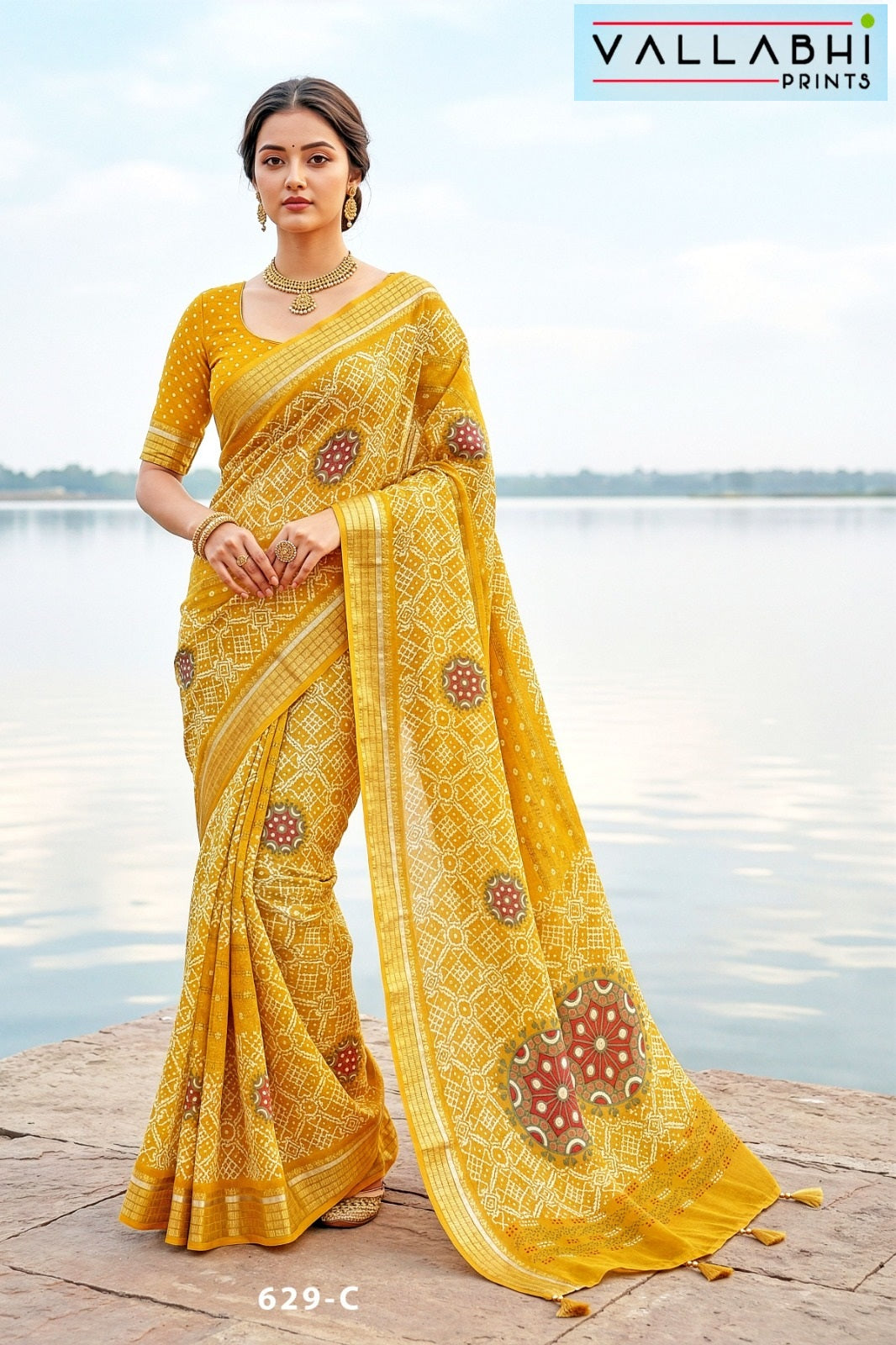Jiya Vol 41 Vallabhi Prints Moss Sarees Exporter