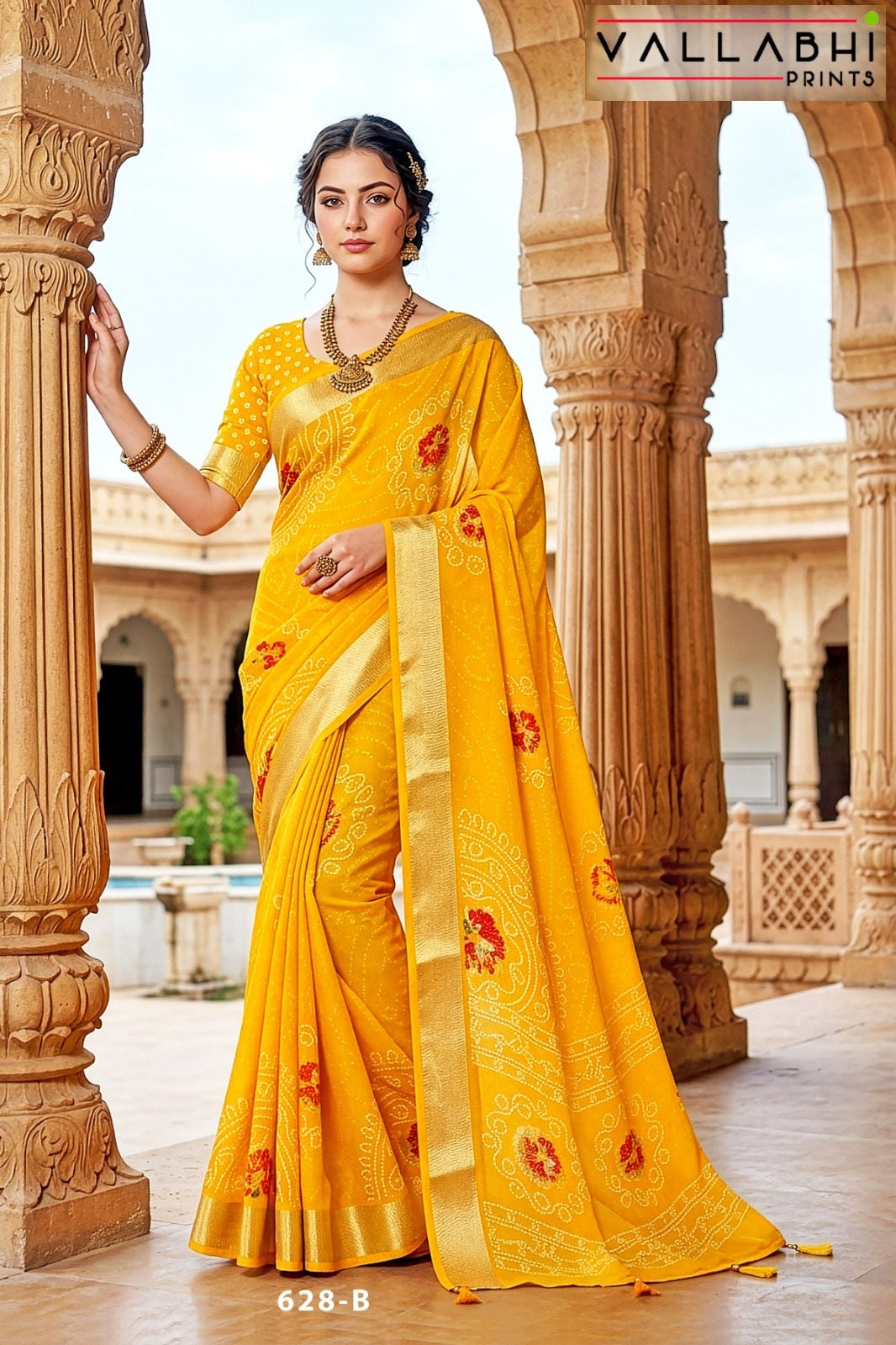 Jiya Vol 43 Vallabhi Prints Moss Sarees Supplier Gujarat