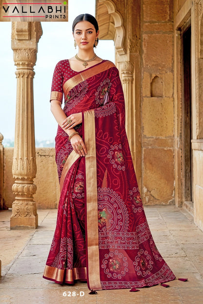 Jiya Vol 43 Vallabhi Prints Moss Sarees Supplier Gujarat