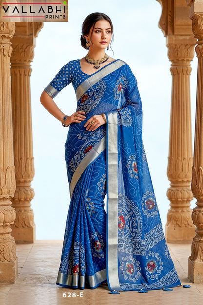 Jiya Vol 43 Vallabhi Prints Moss Sarees Supplier Gujarat