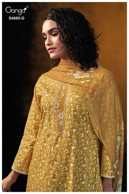 Jiyael 4685 Ganga Cotton Pant Style Suits Manufacturer