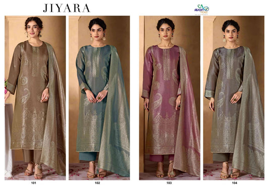 Jiyara Avon Trendz Silk Pant Style Suits Manufacturer