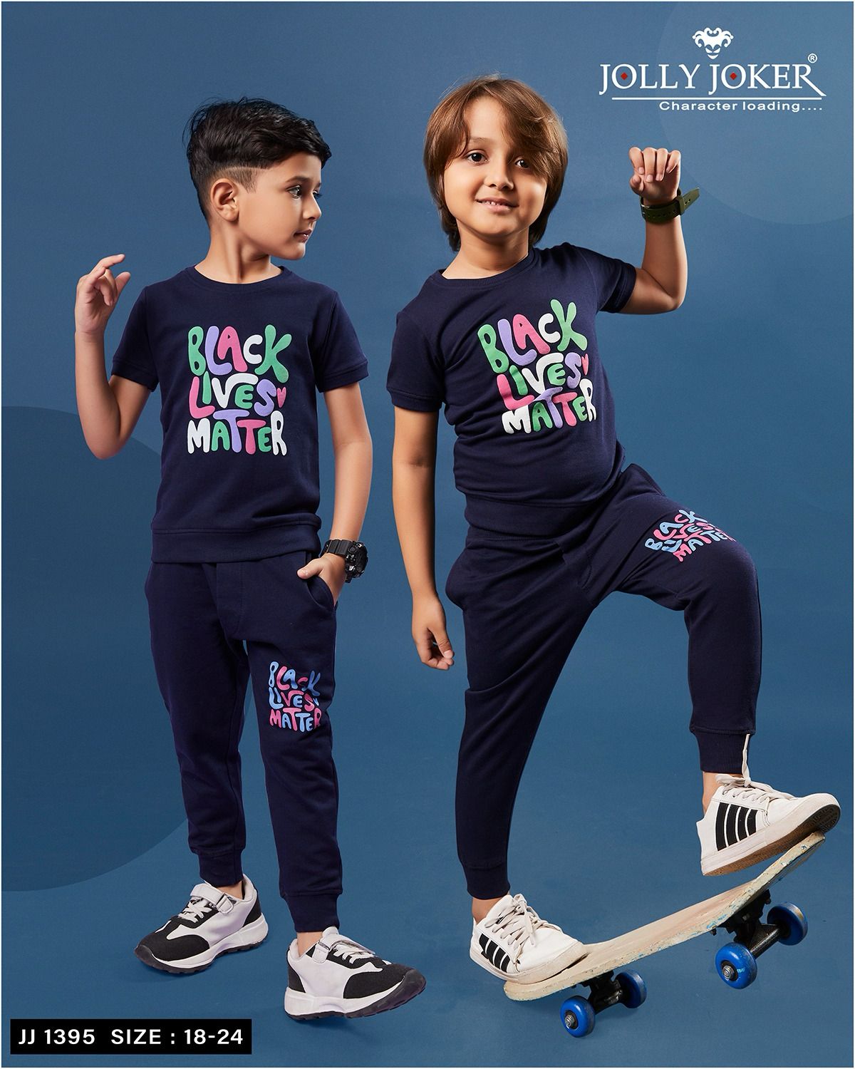 Jj-1395 Jolly Joker Looper Boys Co Ord Set Wholesaler Gujarat