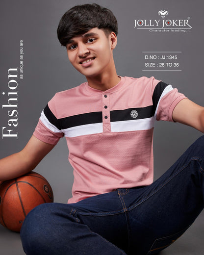 Jj 1345 Jolly Joker Biowash Boys Tshirt Exporter India
