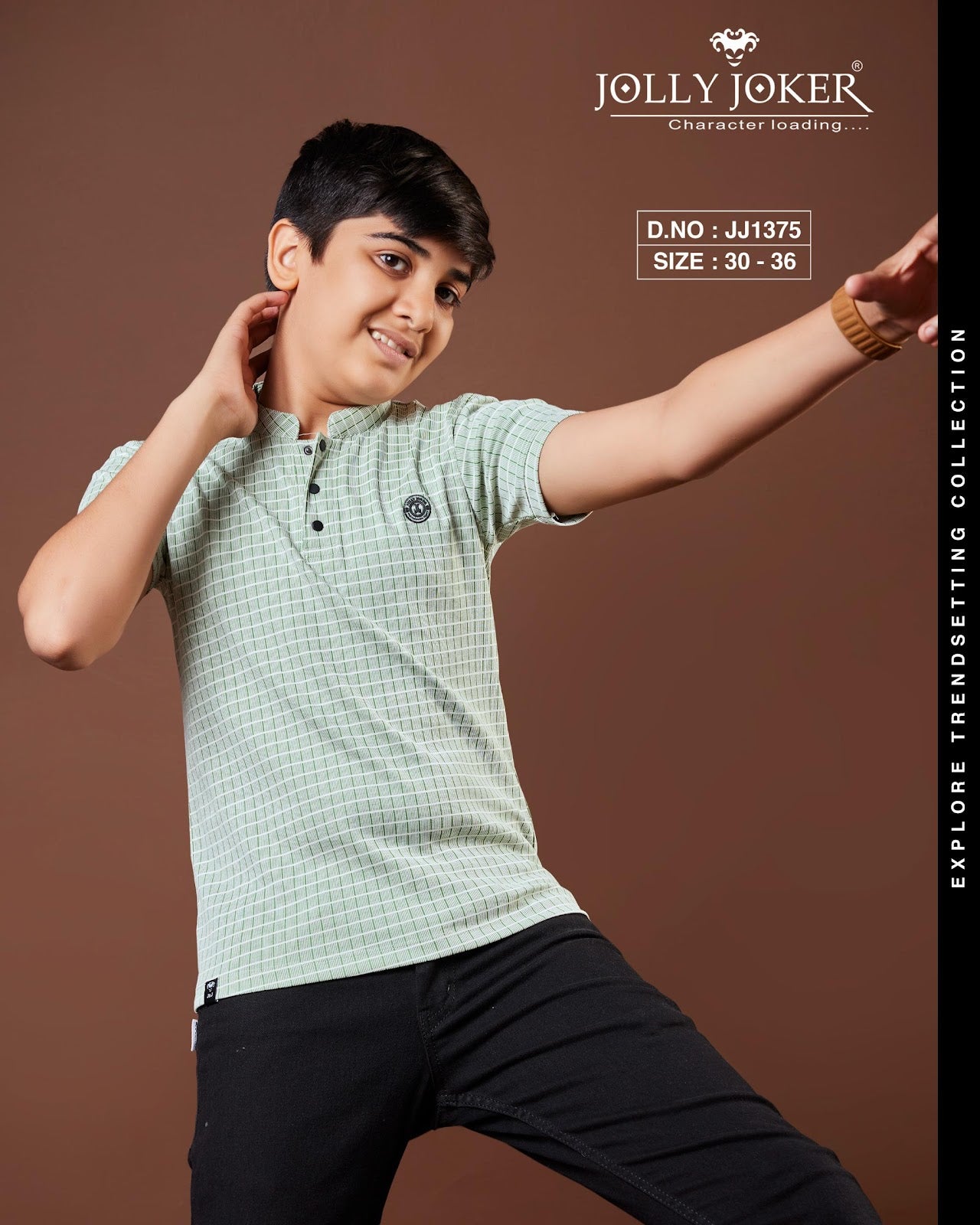 Jj 1375 Jolly Joker Bird Eye Boys Tshirt Manufacturer Gujarat