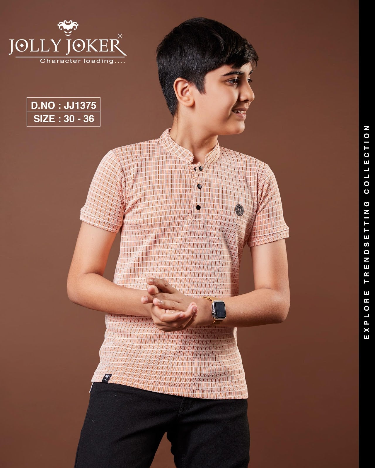 Jj 1375 Jolly Joker Bird Eye Boys Tshirt Manufacturer Gujarat