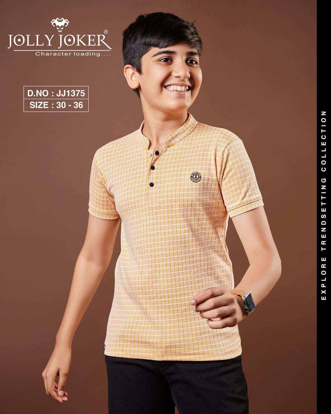 Jj 1375 Jolly Joker Bird Eye Boys Tshirt Manufacturer Gujarat