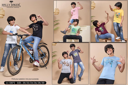 Jj 1387 Jolly Joker Tencil Boys Tshirt Manufacturer India