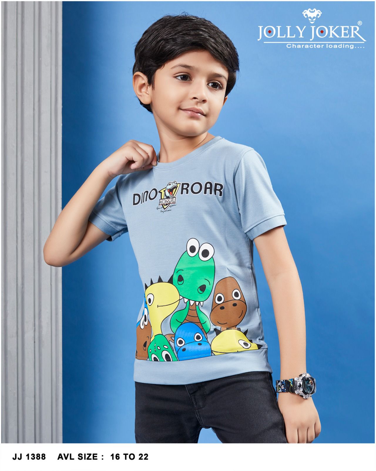 Jj 1388 Jolly Joker Tencil Boys Tshirt Supplier Gujarat