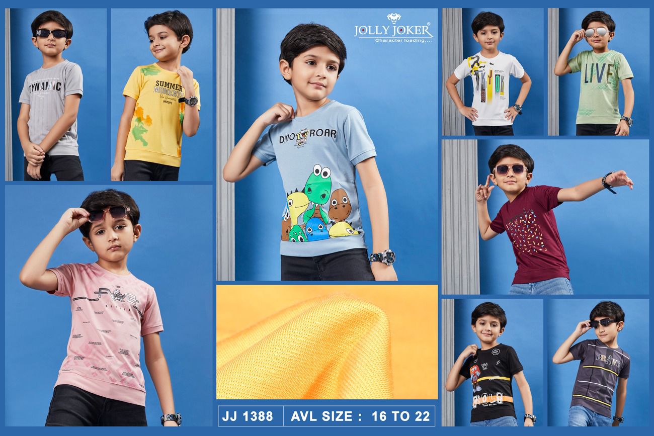 Jj 1388 Jolly Joker Tencil Boys Tshirt Supplier Gujarat