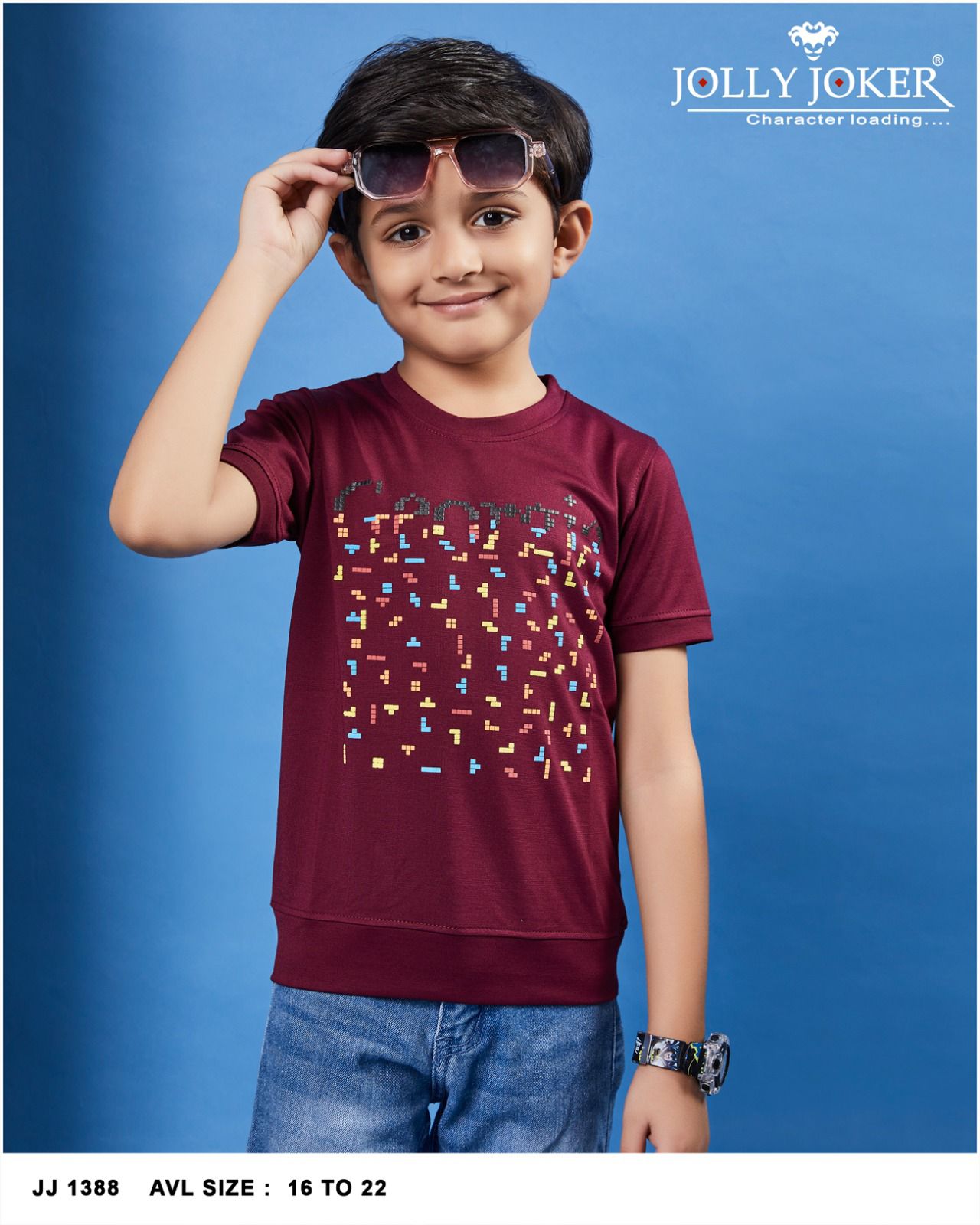 Jj 1388 Jolly Joker Tencil Boys Tshirt Supplier Gujarat