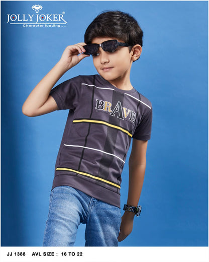 Jj 1388 Jolly Joker Tencil Boys Tshirt Supplier Gujarat