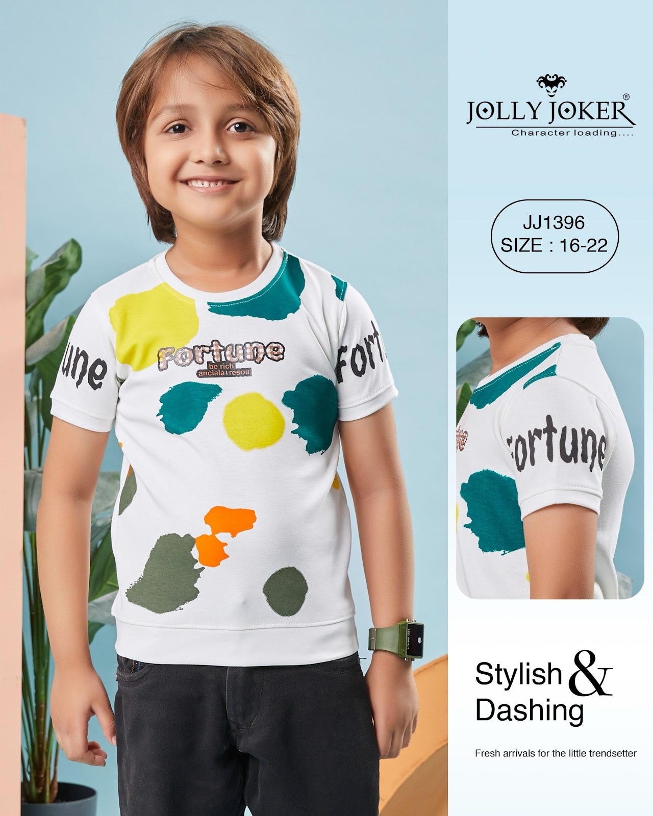 Jj 1396 Jolly Joker Soft Boys Tshirt Exporter Ahmedabad