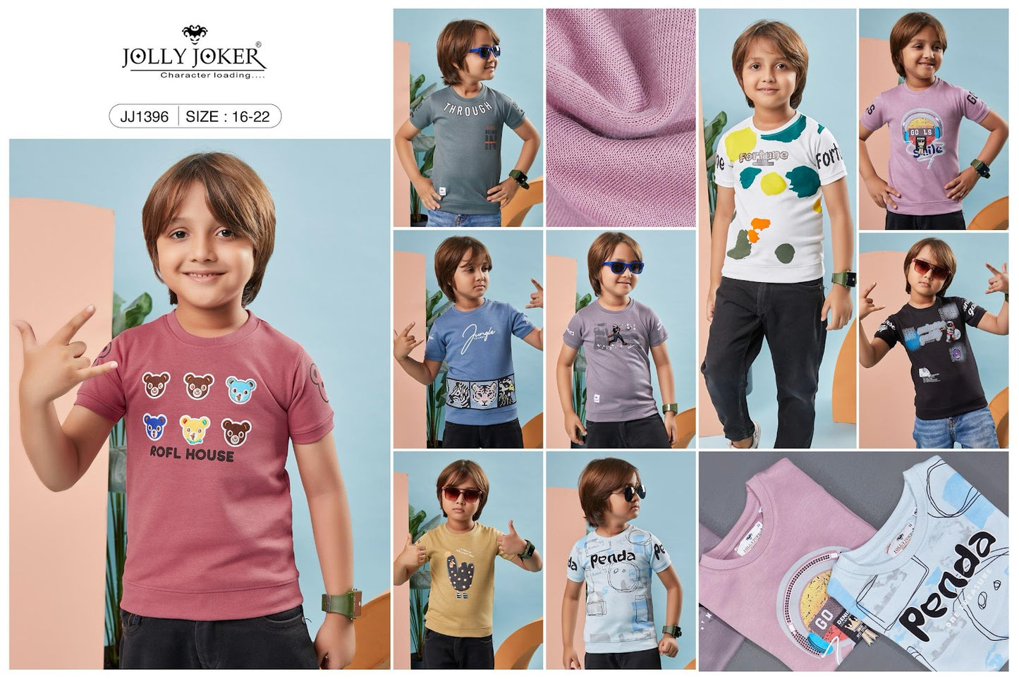 Jj 1396 Jolly Joker Soft Boys Tshirt Exporter Ahmedabad