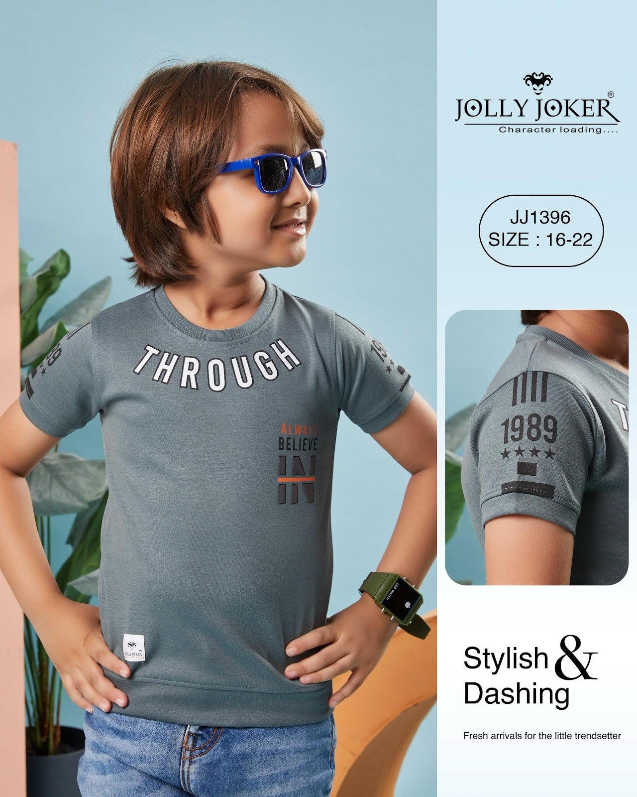 Jj 1396 Jolly Joker Soft Boys Tshirt Exporter Ahmedabad