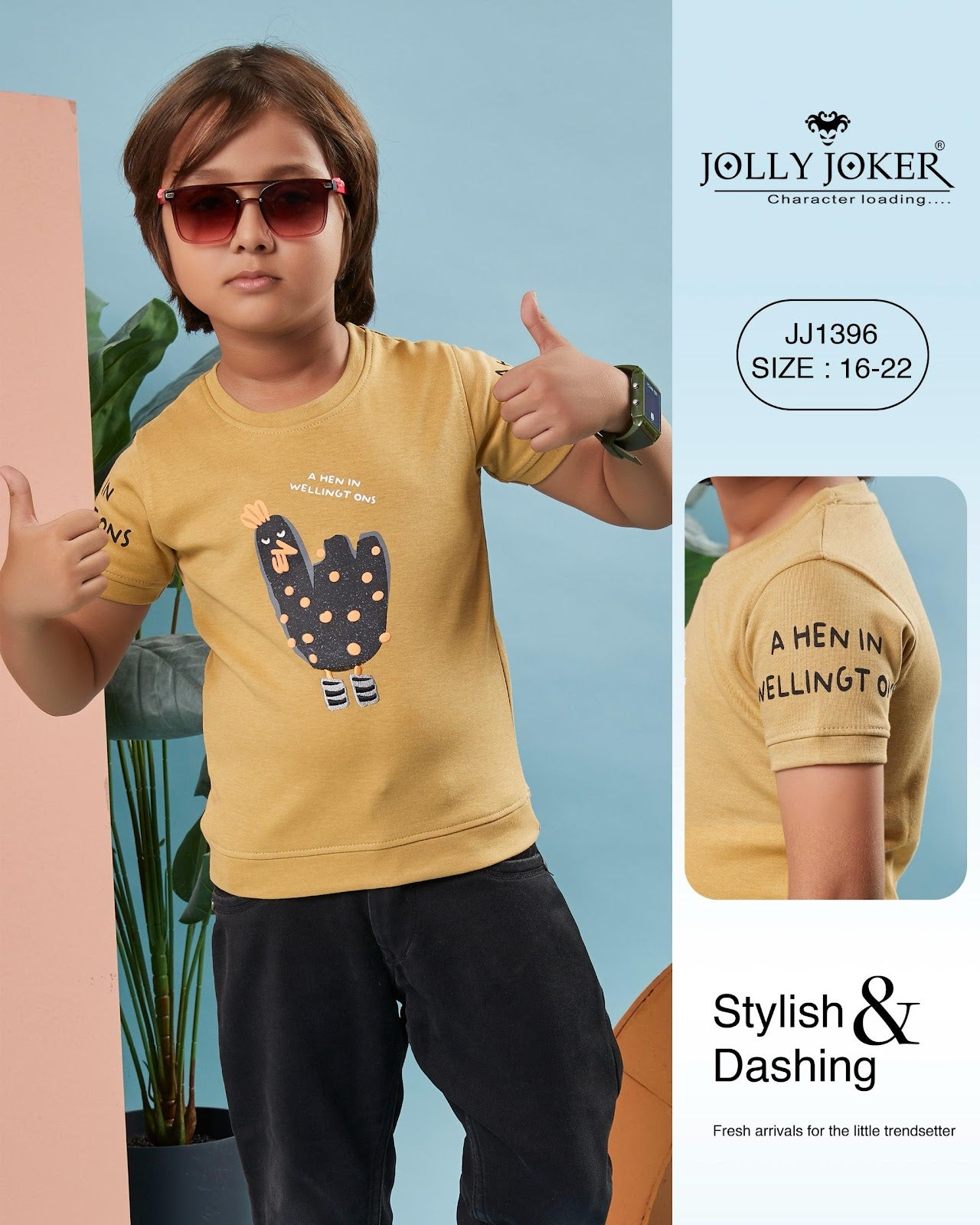 Jj 1396 Jolly Joker Soft Boys Tshirt Exporter Ahmedabad