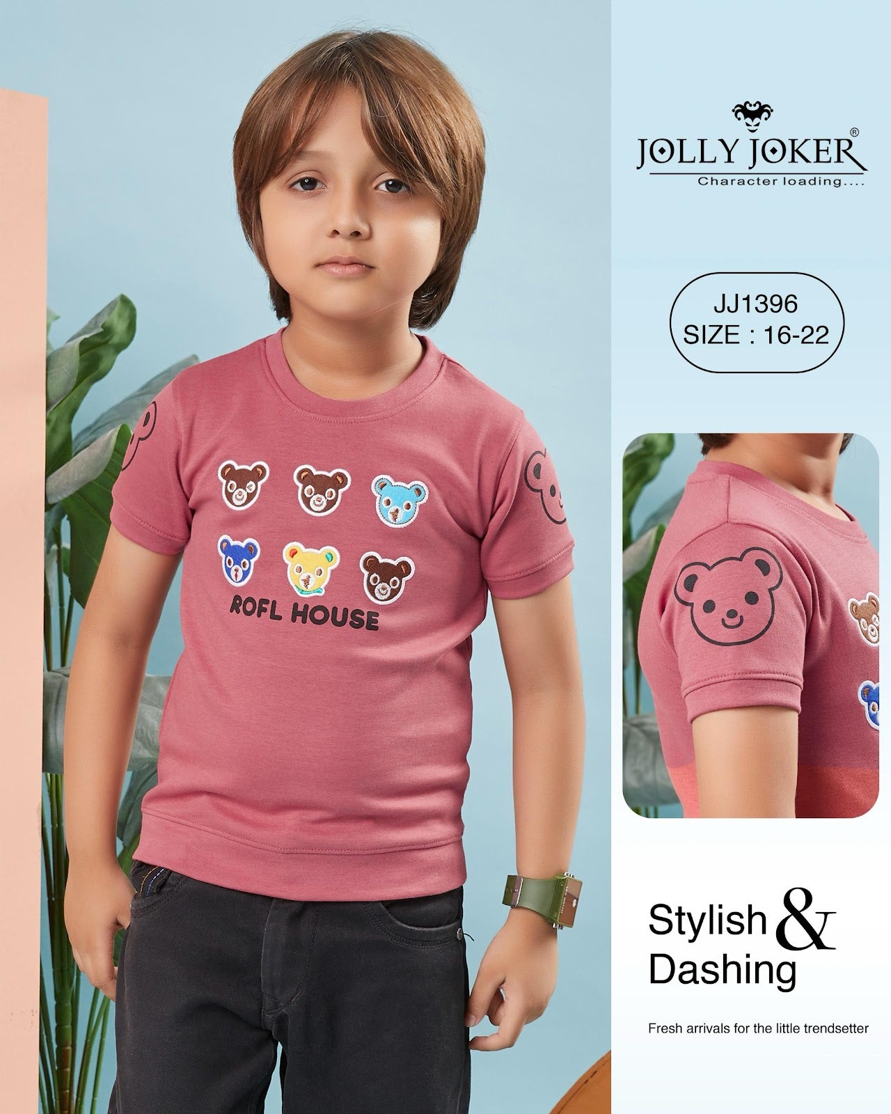 Jj 1396 Jolly Joker Soft Boys Tshirt Exporter Ahmedabad