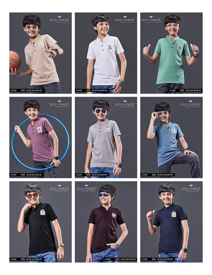 Jj 1402 Jolly Joker Tencil Boys Tshirt Wholesaler India