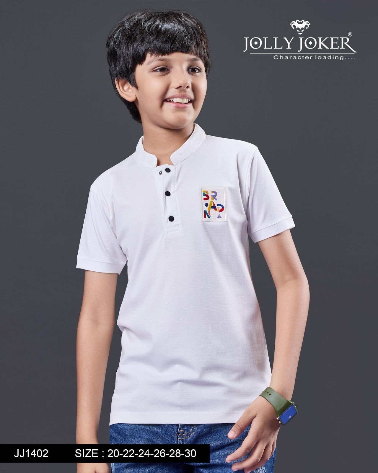 Jj 1402 Jolly Joker Tencil Boys Tshirt Wholesaler India