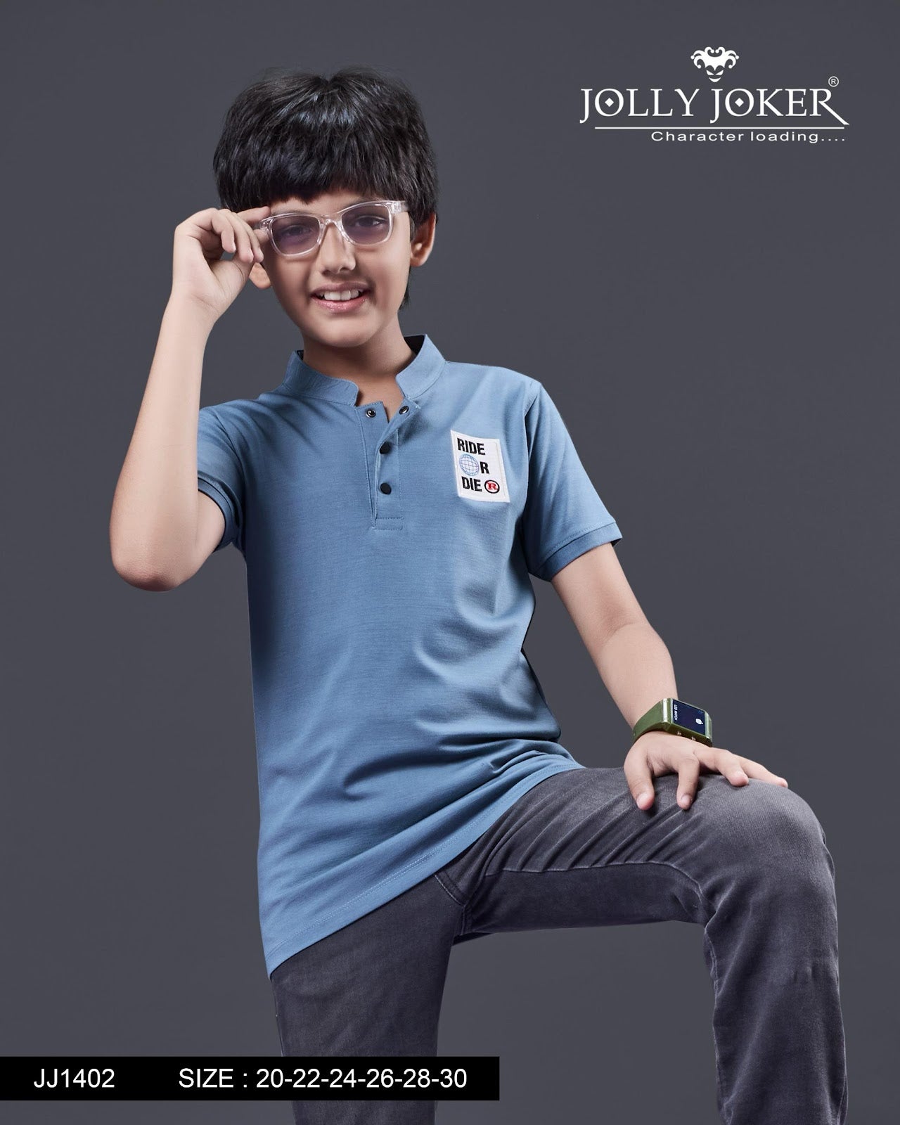 Jj 1402 Jolly Joker Tencil Boys Tshirt Wholesaler India