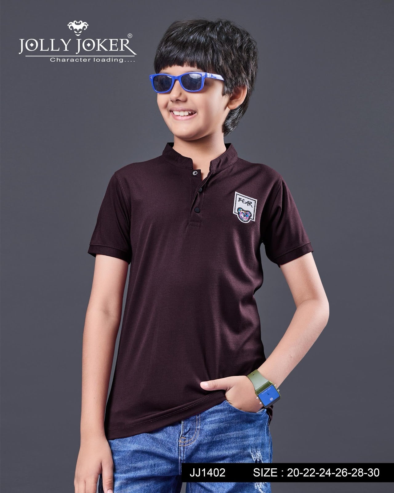 Jj 1402 Jolly Joker Tencil Boys Tshirt Wholesaler India