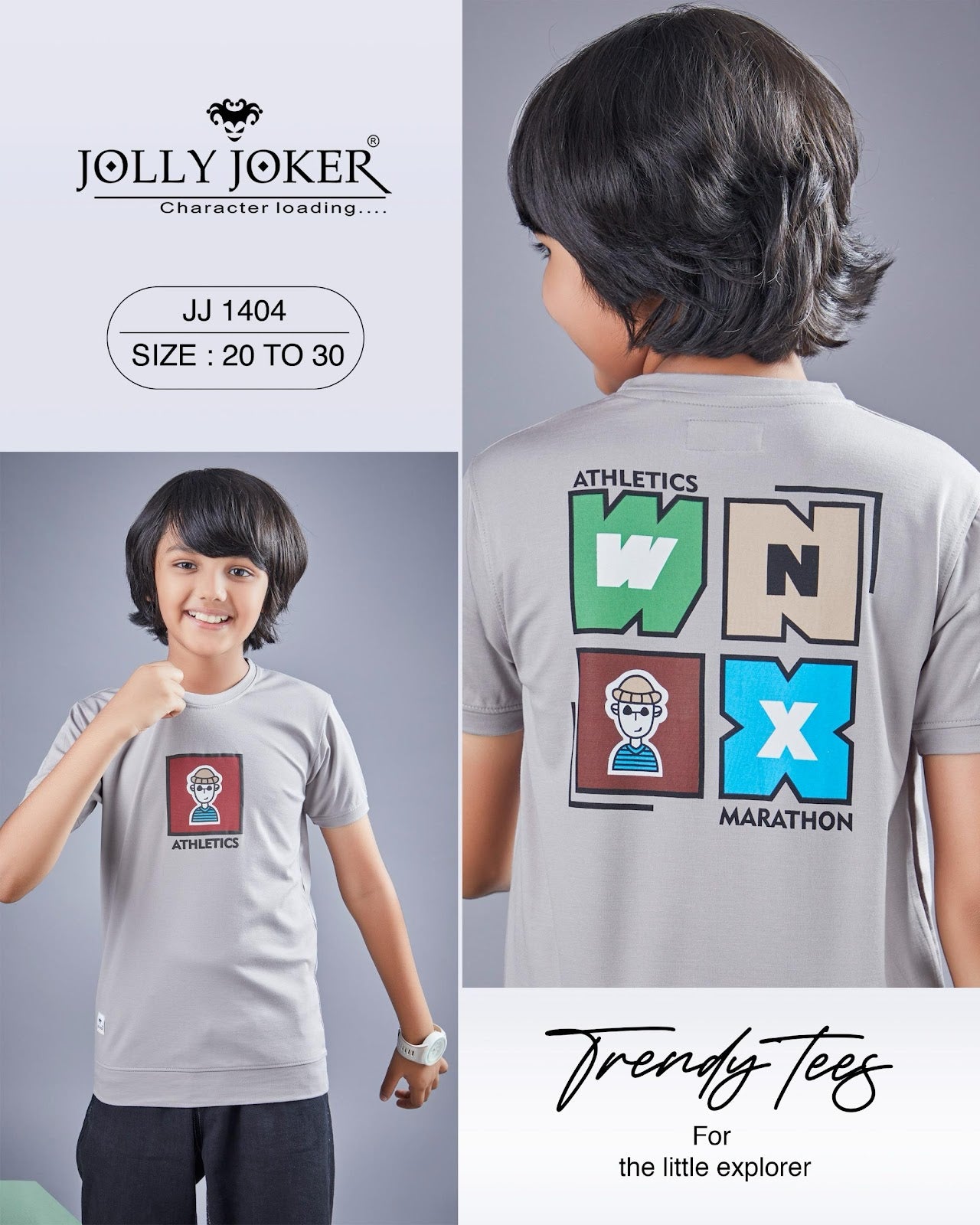 Jj 1404 Jolly Joker Tencil Boys Tshirt Supplier India