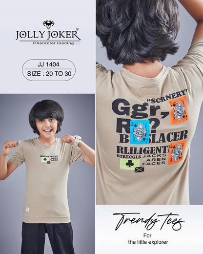 Jj 1404 Jolly Joker Tencil Boys Tshirt Supplier India
