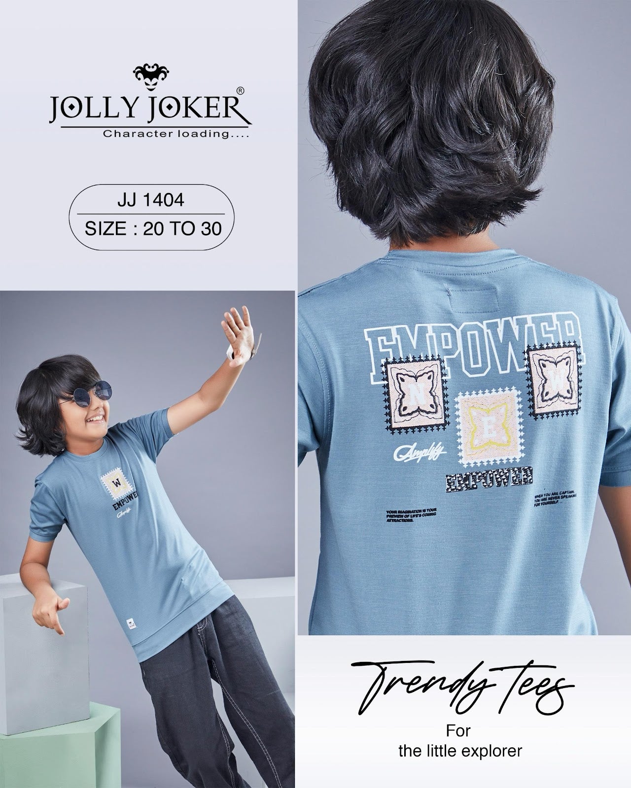 Jj 1404 Jolly Joker Tencil Boys Tshirt Supplier India