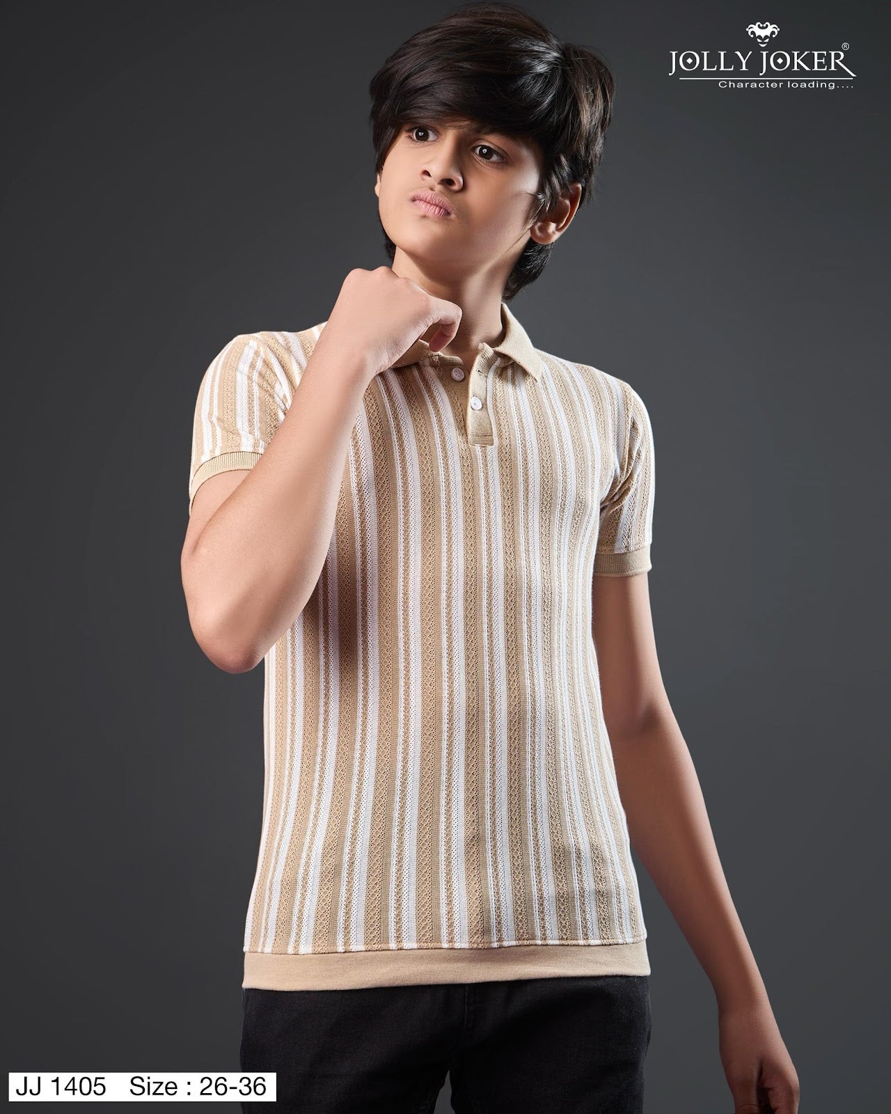 Jj 1405 Jolly Joker Jacquard Boys Tshirt Supplier Ahmedabad