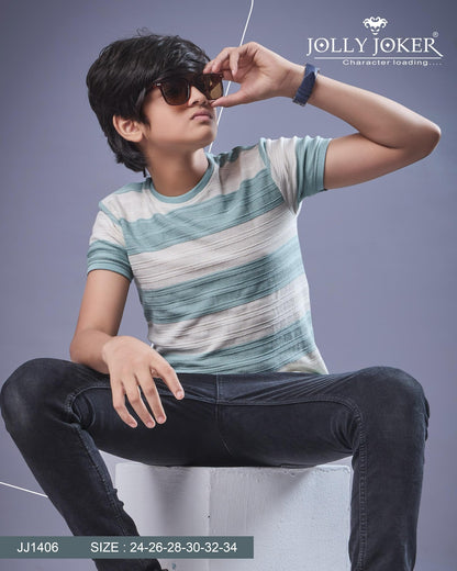 Jj 1406 Jolly Joker Knit Boys Tshirt Exporter