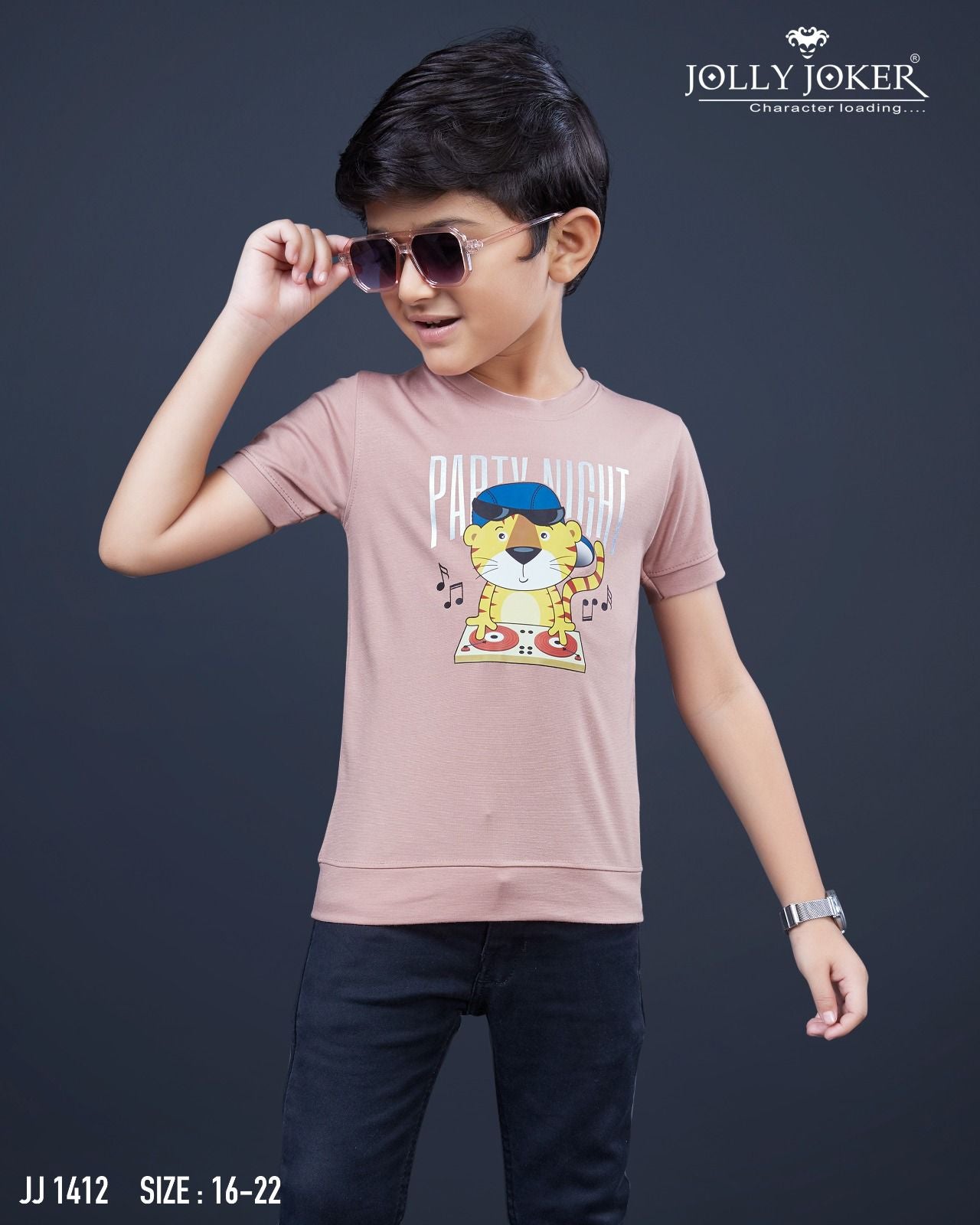 Jj 1412 Jolly Joker Tencil Boys Tshirt Supplier