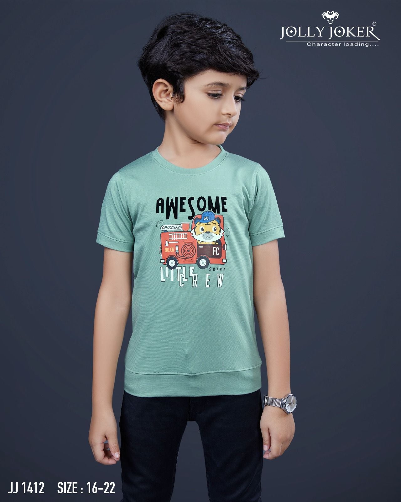 Jj 1412 Jolly Joker Tencil Boys Tshirt Supplier