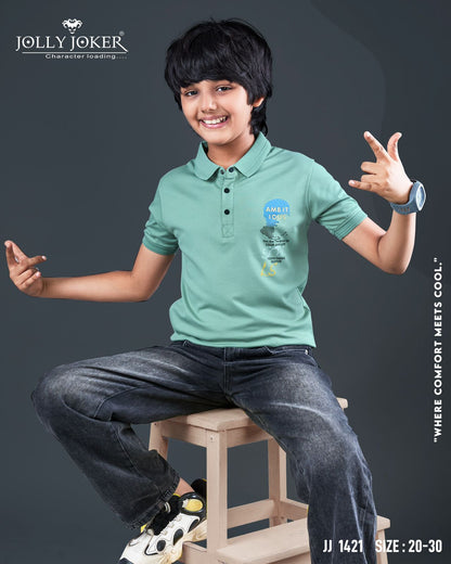 Jj 1421 Jolly Joker Tencil Boys Tshirt Exporter Gujarat