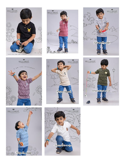 Jj 1426 Jolly Joker Jacquard Boys Tshirt Exporter Gujarat