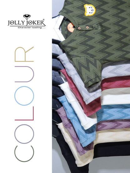 Jj 1426 Jolly Joker Jacquard Boys Tshirt Exporter Gujarat
