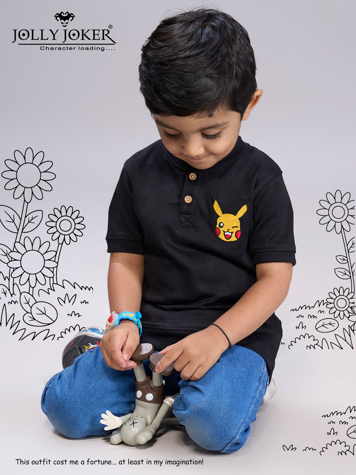 Jj 1426 Jolly Joker Jacquard Boys Tshirt Exporter Gujarat